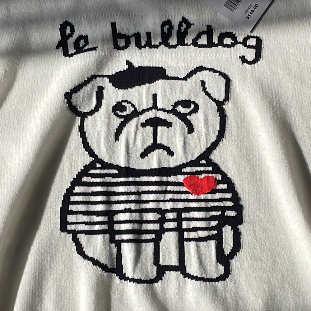 HP 🎊🎉French Connection Le Bulldog Sweater - Picture 5 of 5